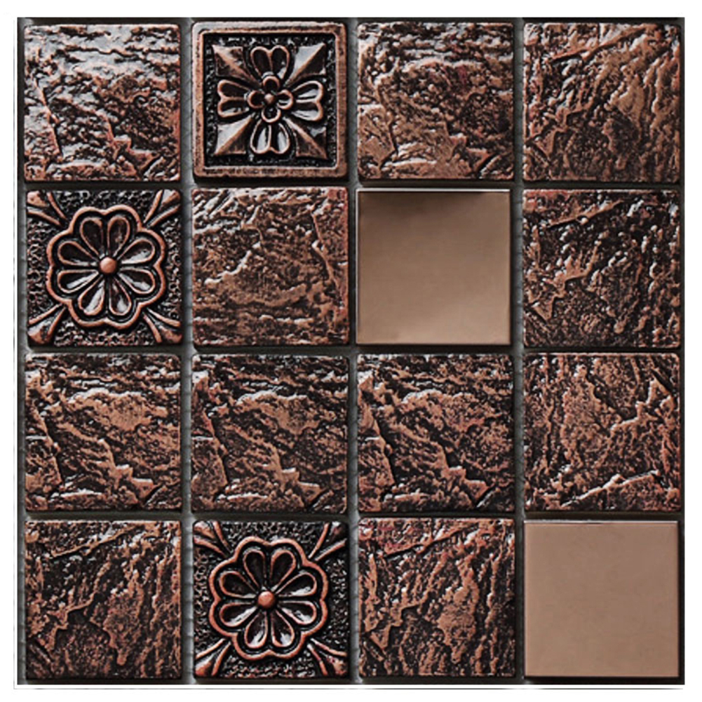 thumbnail image 3 of 10pcs PVC Mosaico Mosaico Pegatina de pared de azulejos impermeables decoración de la cocina, 3 of 7