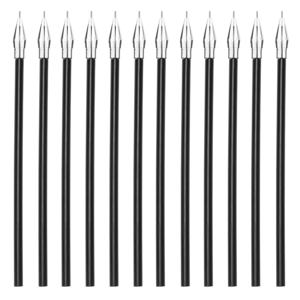 thumbnail image 3 of Recambios de cabeza de diamante/juego de recambio de pluma de gel, papelería, negro, 12 Uds., 3 of 9